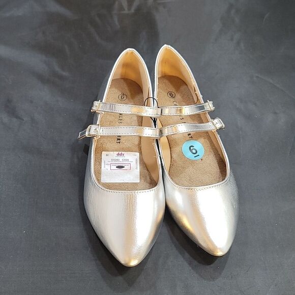 BRAND NEW CHARLES ALBERT DOUBLE ADJUSTABLE BUCKLE STRAP FLAT SHOE - Picture 4 of 15